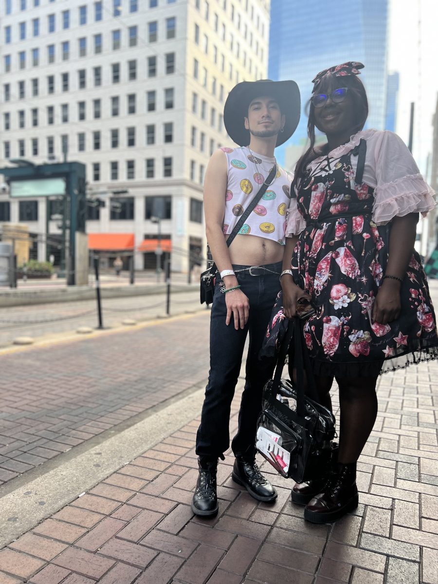 Cosplay couple on the street